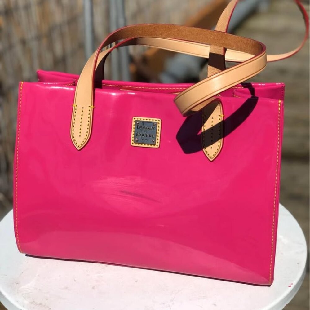 Dooney and Bourke hot pink tote bag